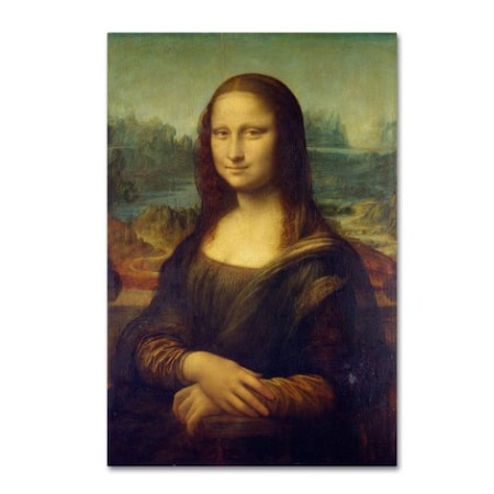 Trademark Fine Art Da Vinci 'Mona Lisa' Canvas Art, 12x19 AA00440-C1219GG